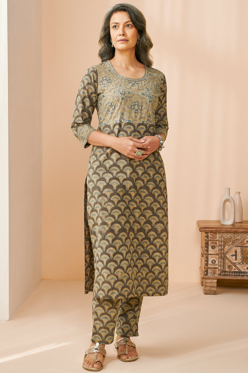 Sehra Zoya Ajrak Narrow Pants