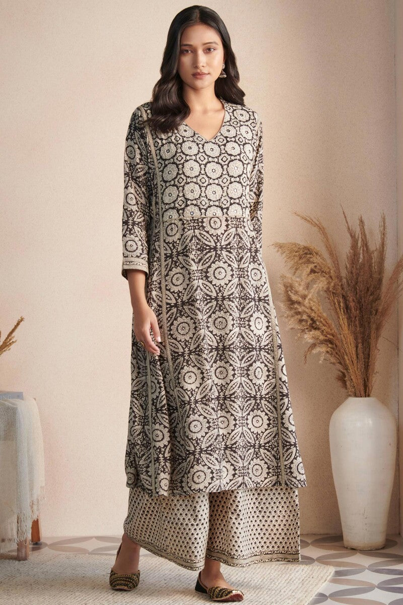Sehra Zoya Bagru Kurta