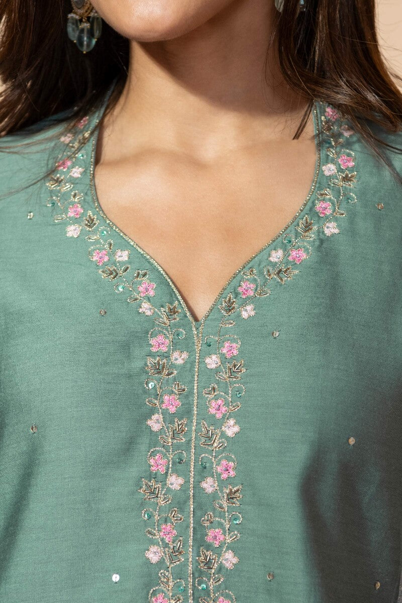 Shirin Zenia Chanderi Kurta