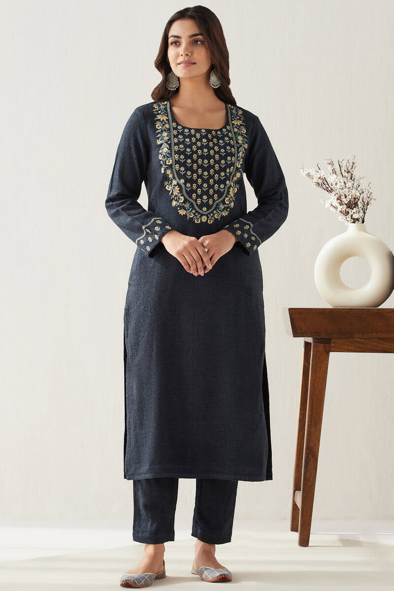 Naadirah Farheen Faux Wool Handloom Kurta