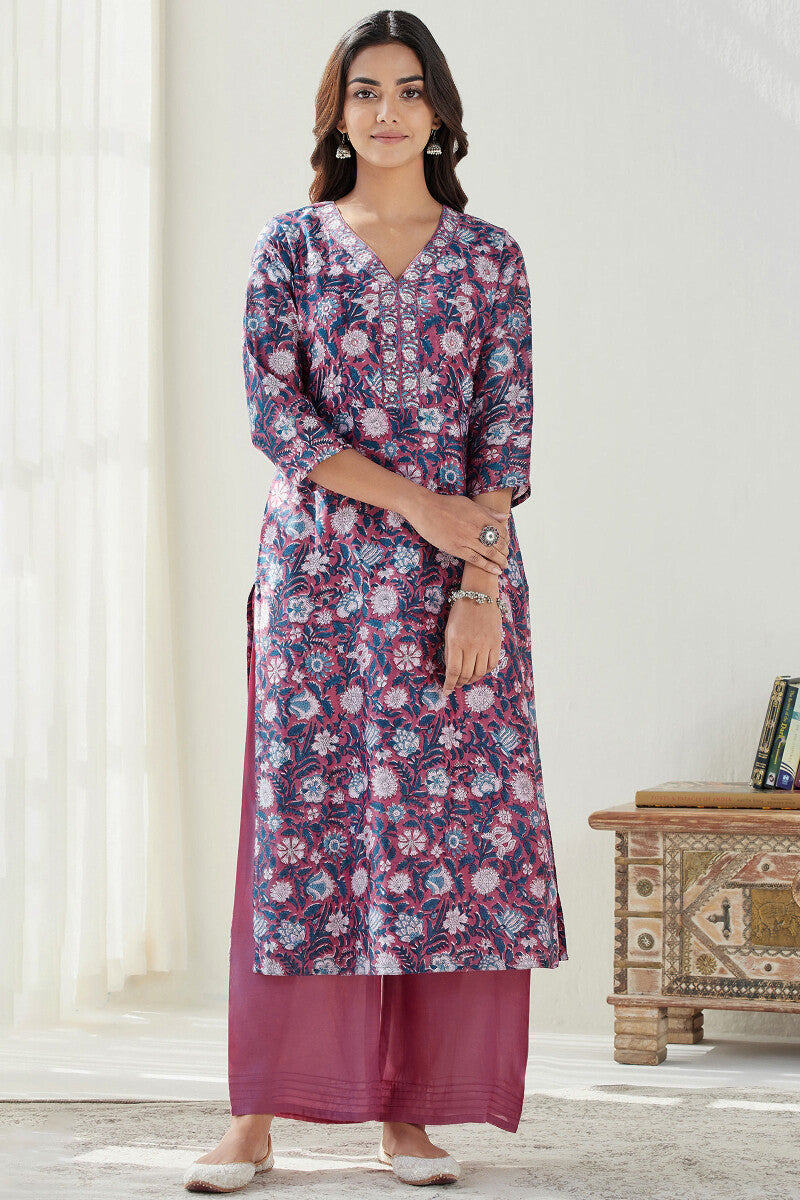 Gauhar Nazma Sanganeri Chanderi Kurta