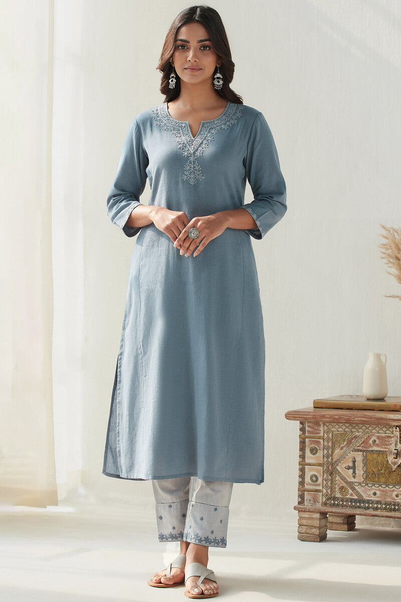 Mirza Sehreen Flax Cotton Kurta
