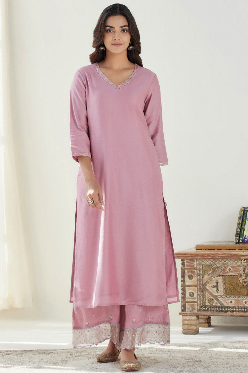 Gauhar Maira Lavender Chanderi Kurta