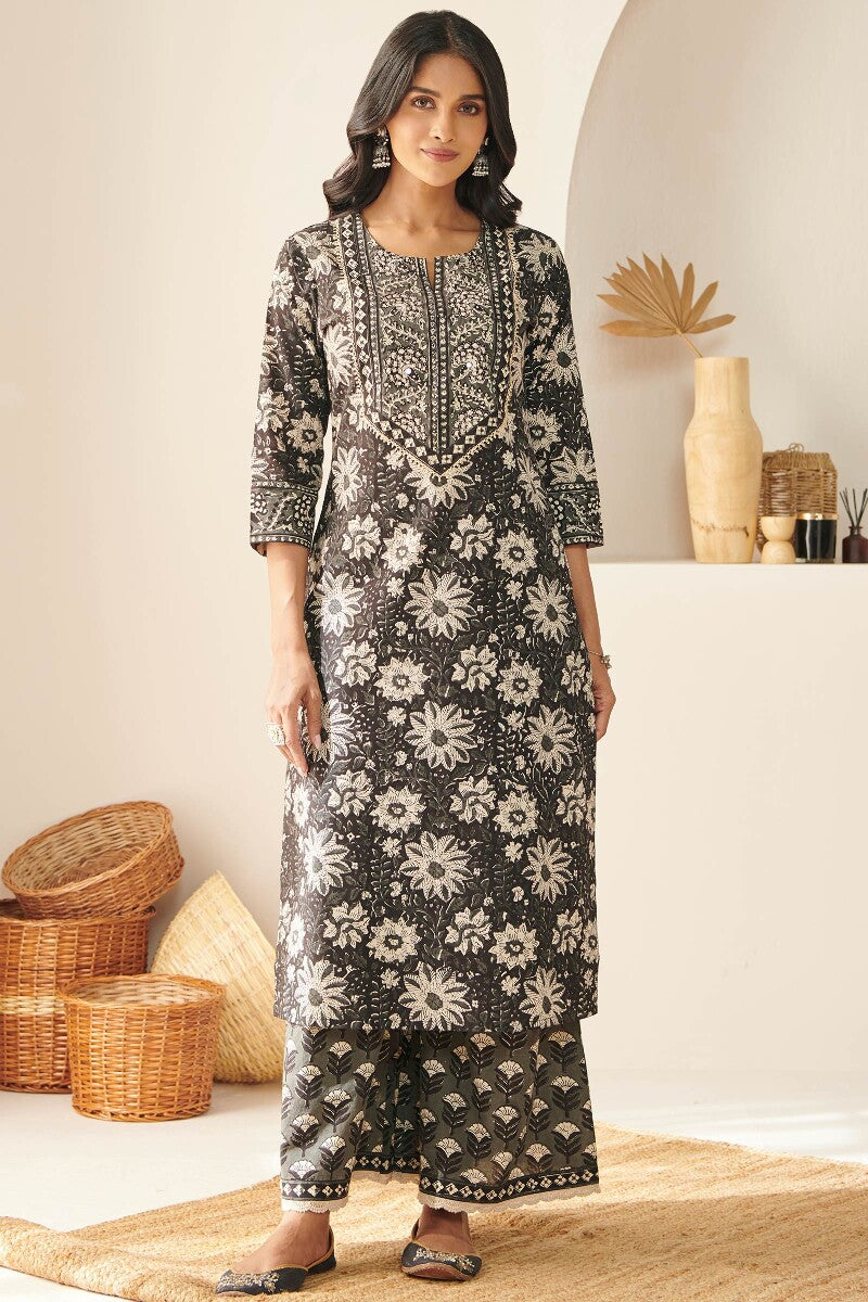 Sehra Mahira Bagru Kurta