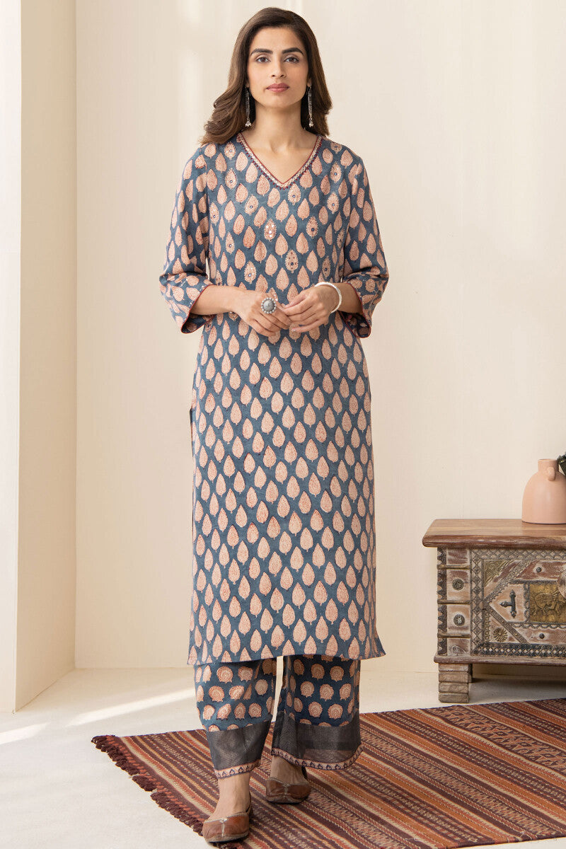 Shirin Mahnoor Modal Bagru Kurta