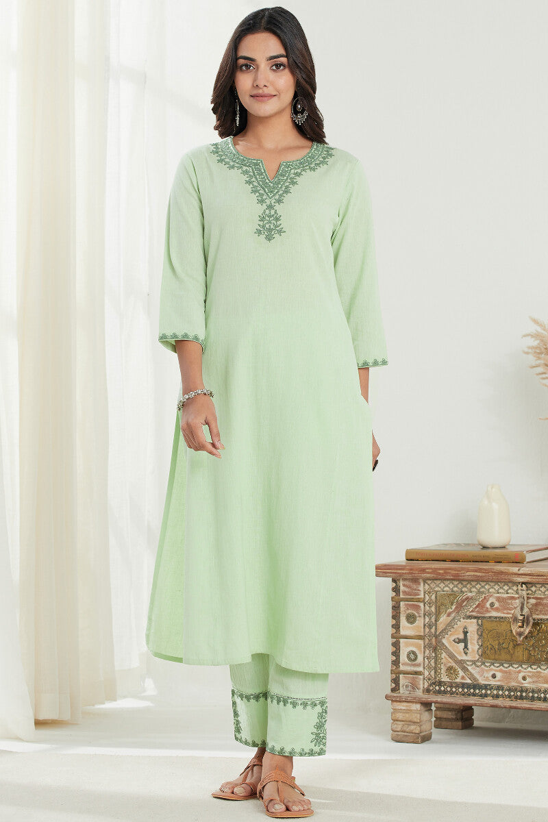 Mirza Gauhar Flax Cotton Kurta
