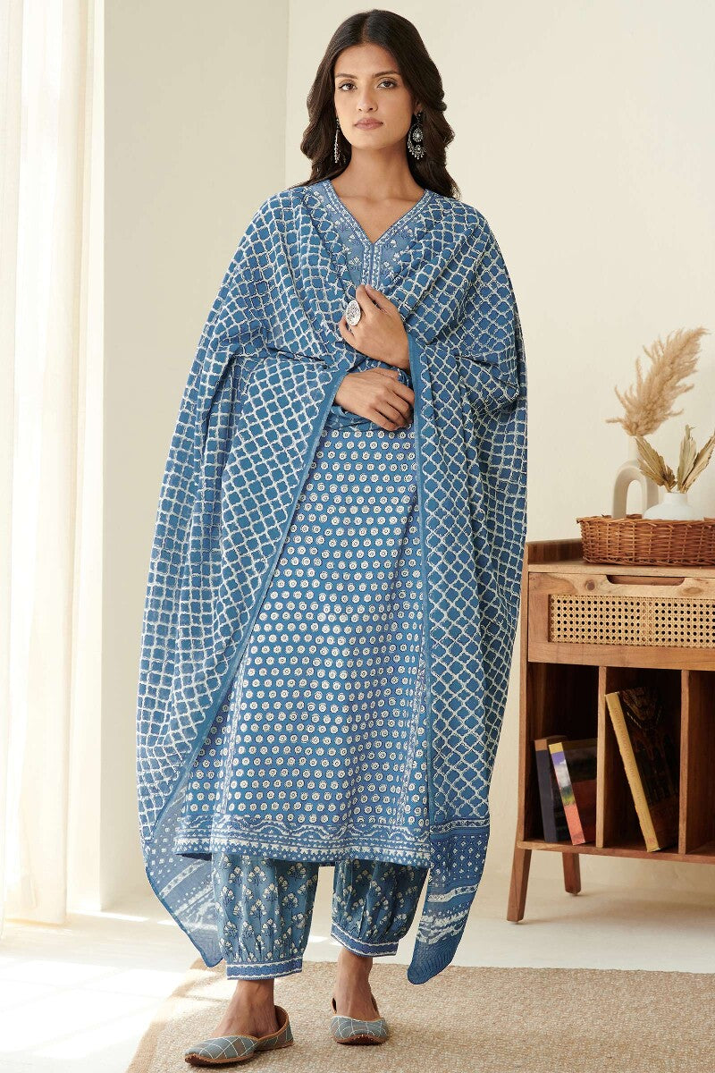 Sehra Heer Indigo Dupatta