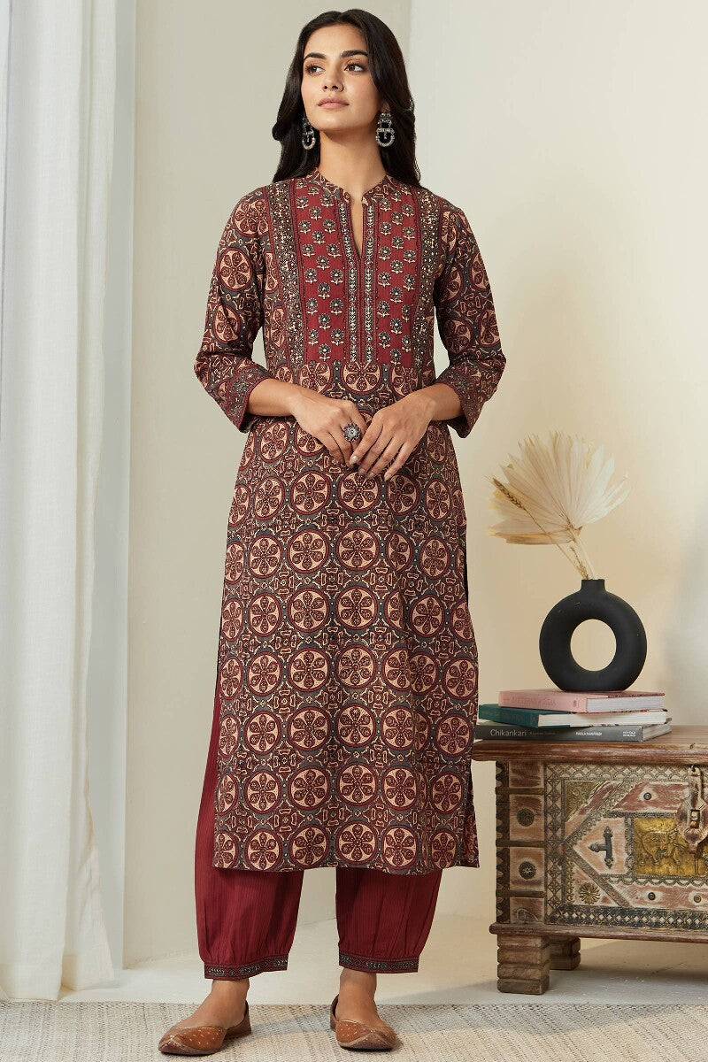 Sehra Heer Ajrak Kurta