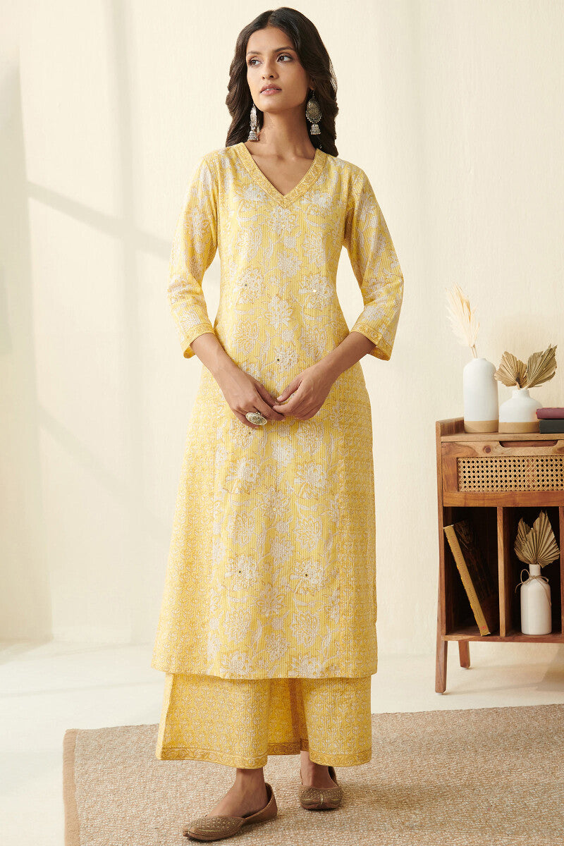 Isfahan Ferhia Sanganeri Kurta