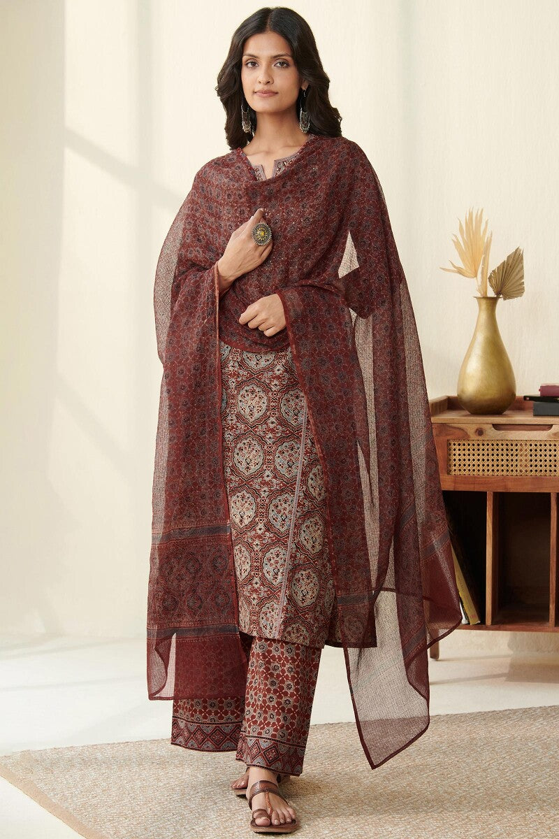 Sehra Sahiba Ajrak Kota Dupatta