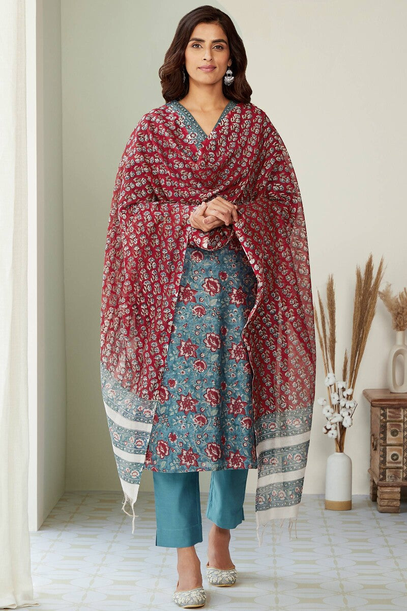 Mehrunissa Saira Sanganeri Chanderi Dupatta