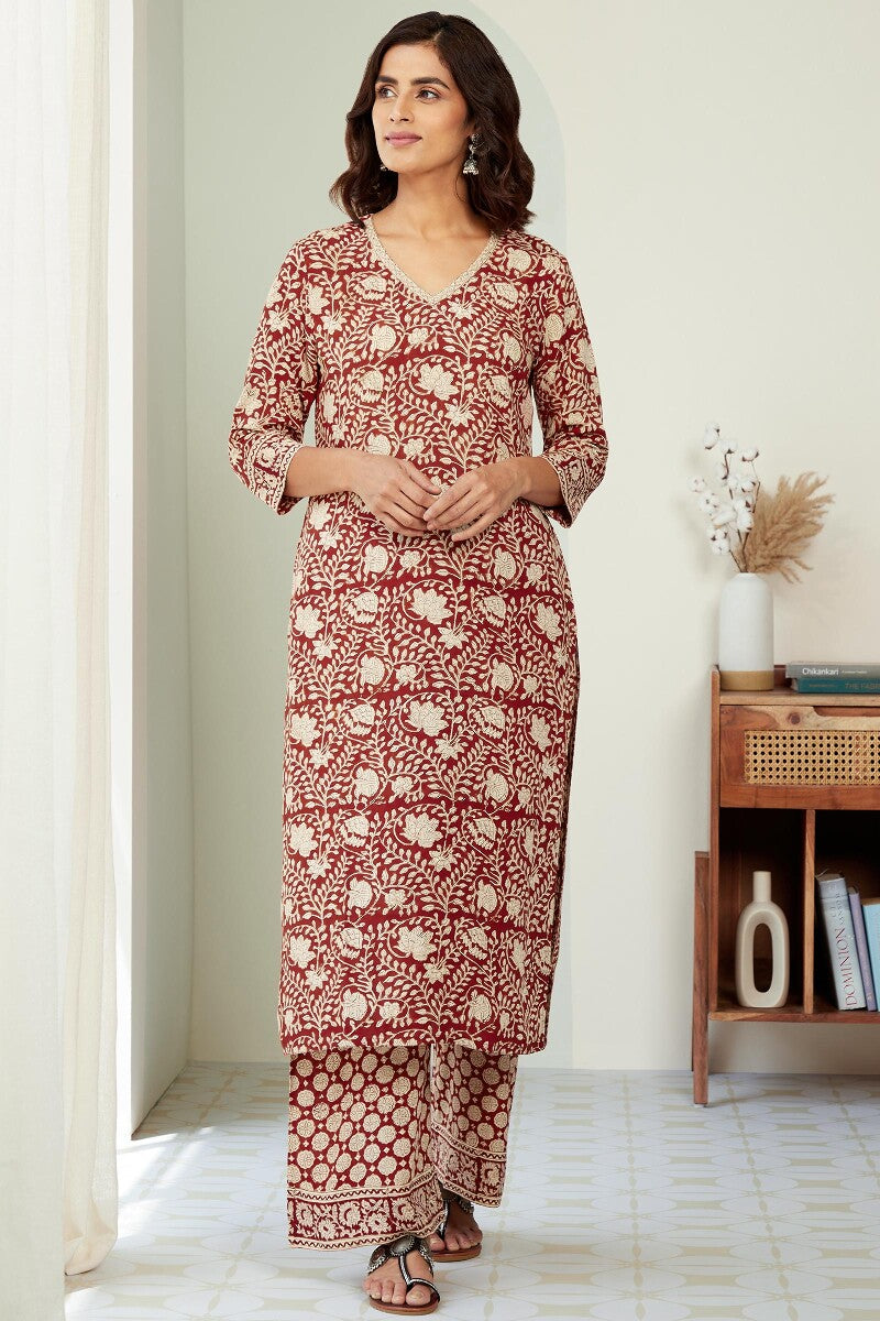 Sehra Leila Bagru Kurta