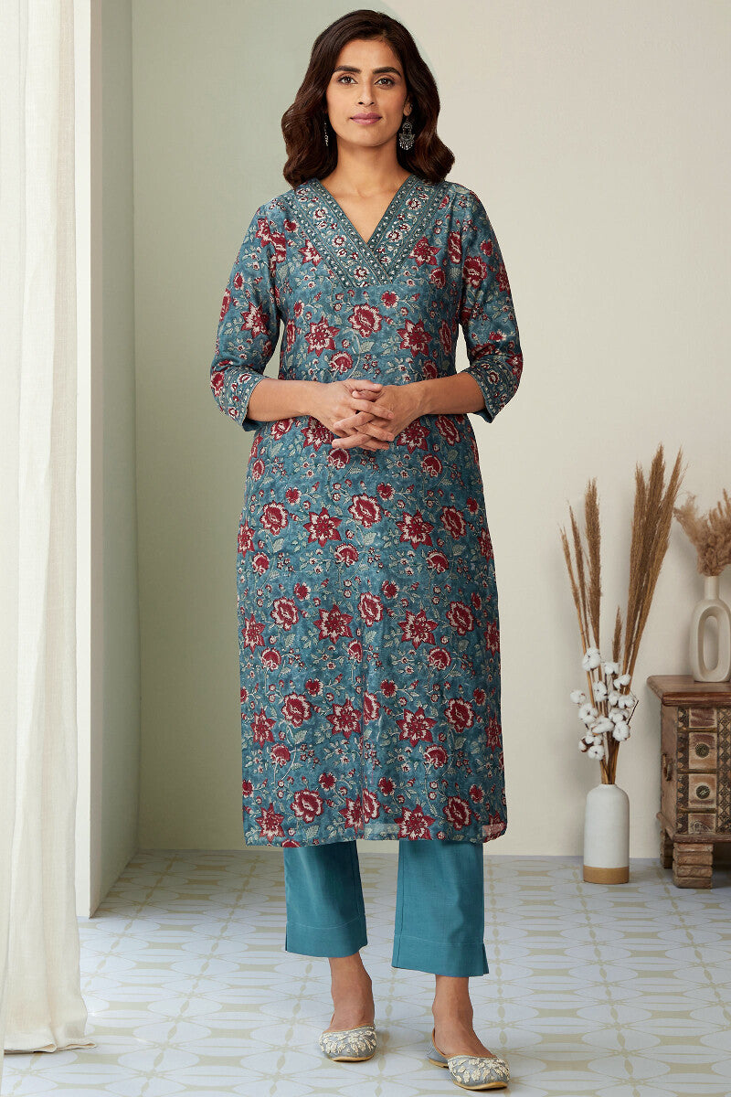 Mehrunissa Saira Chanderi Kurta