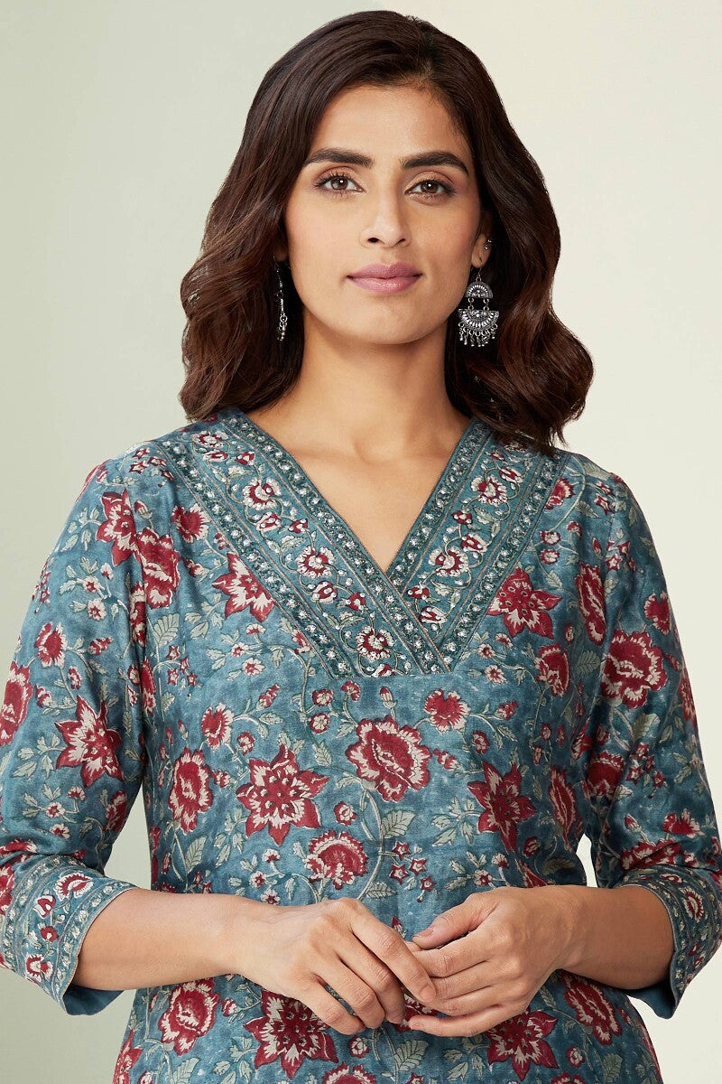 Mehrunissa Saira Chanderi Kurta