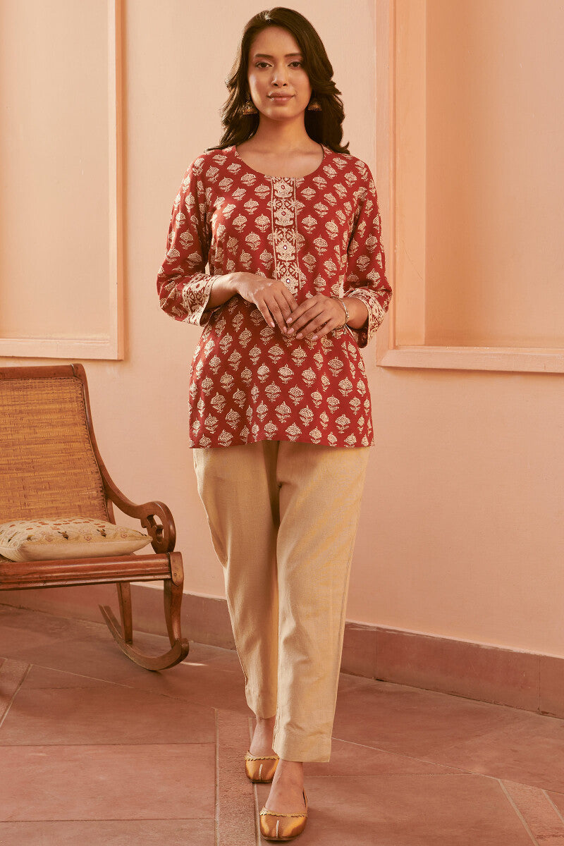 Sehra Rumi Bagru Top