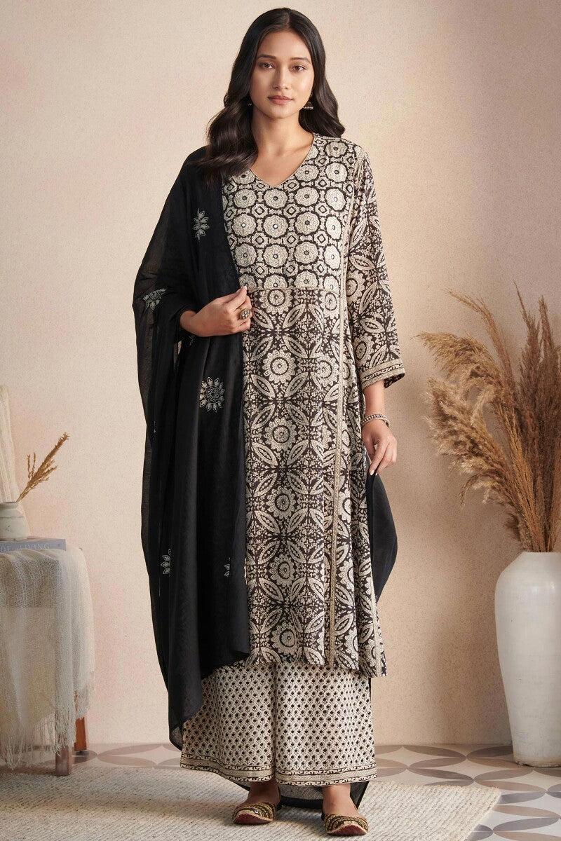 Sehra Zoya Bagru Kurta