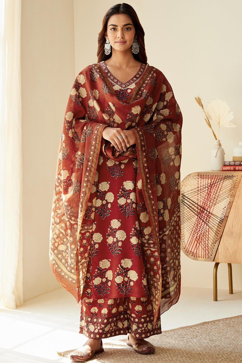 Sehra Rehmat Bagru Dupatta