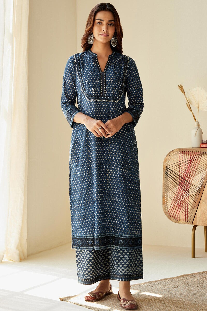 Sehra Simar Bagru Kurta