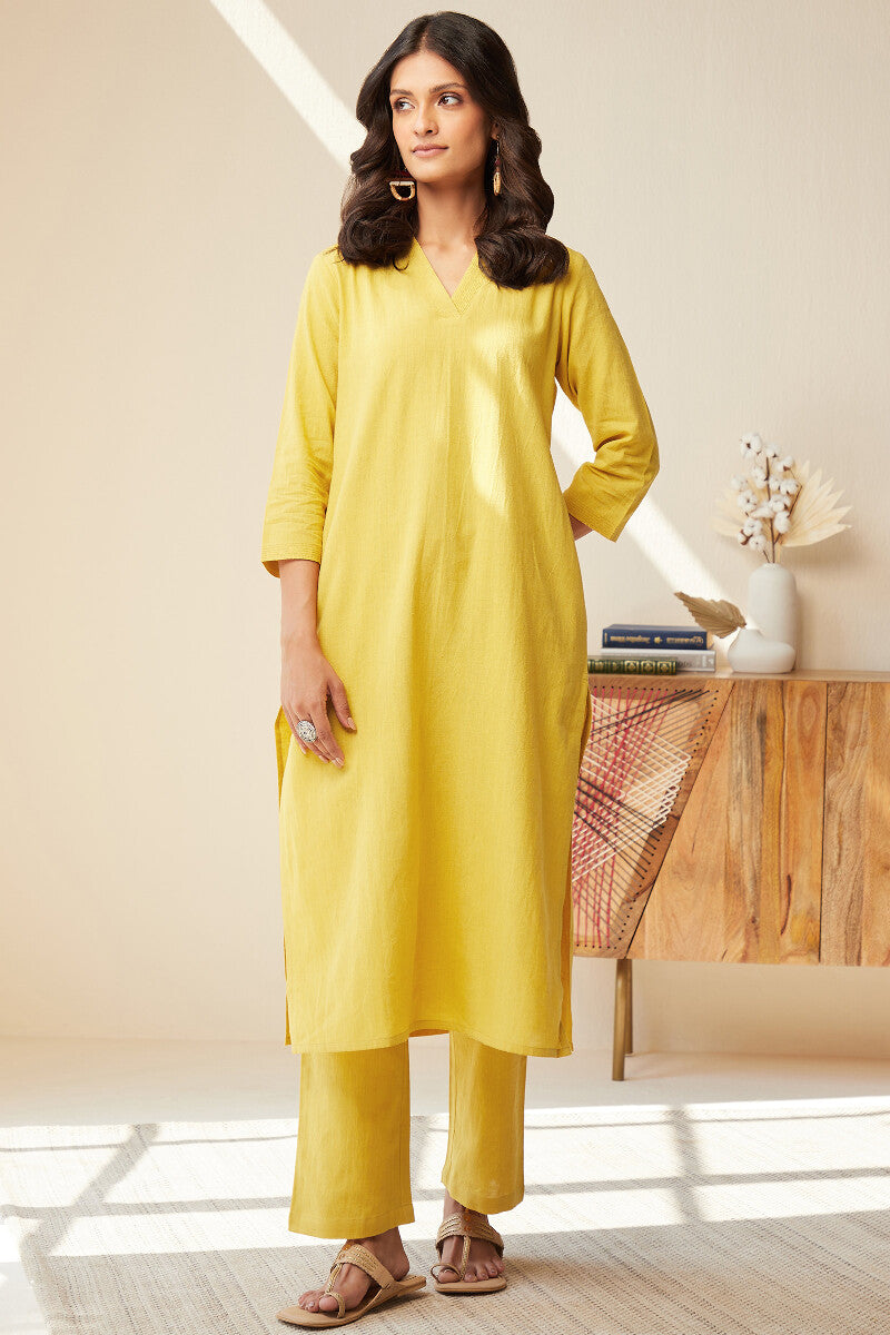 Roza Seher Yellow Kurta