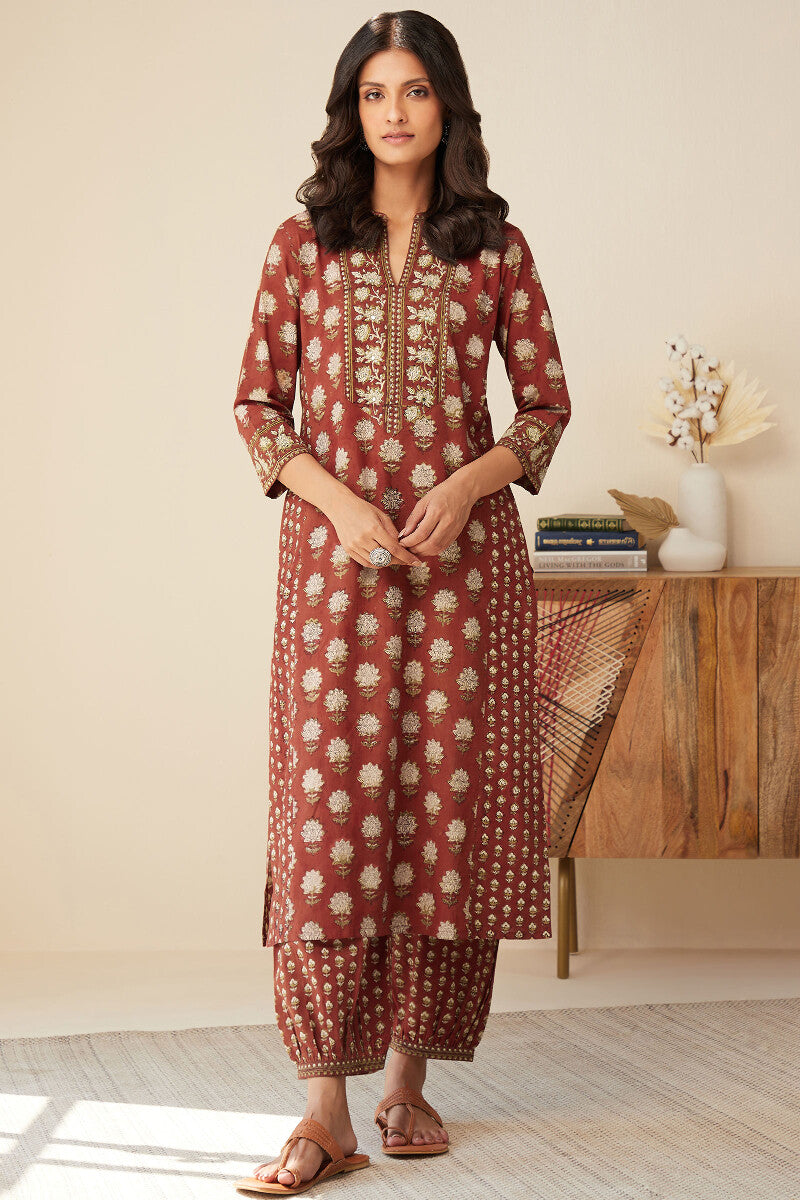 Sehra Aiza Bagru Kurta