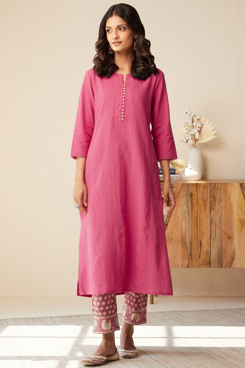 Roza Seher Rose Pink Kurta