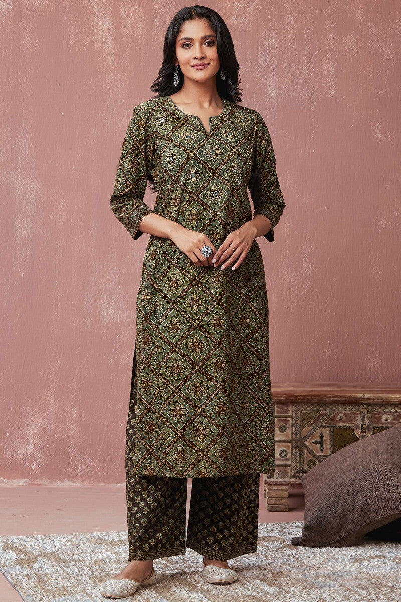 Sehra Samina Ajrak Kurta