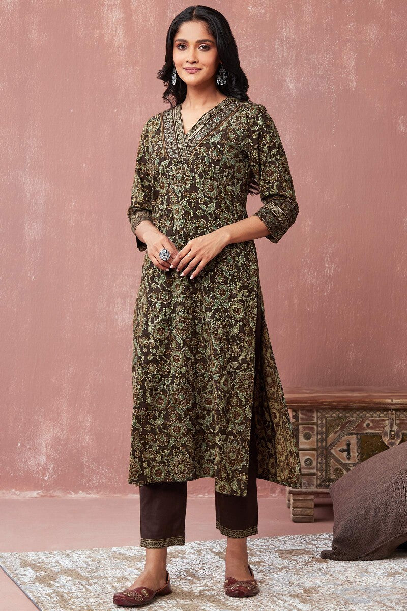 Sehra Shirin Ajrak Kurta