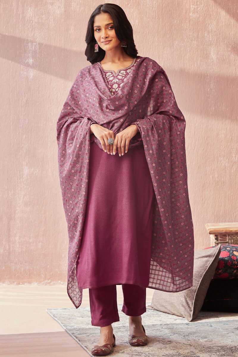 Naadirah Nikhat Faux Wool Narrow Pants