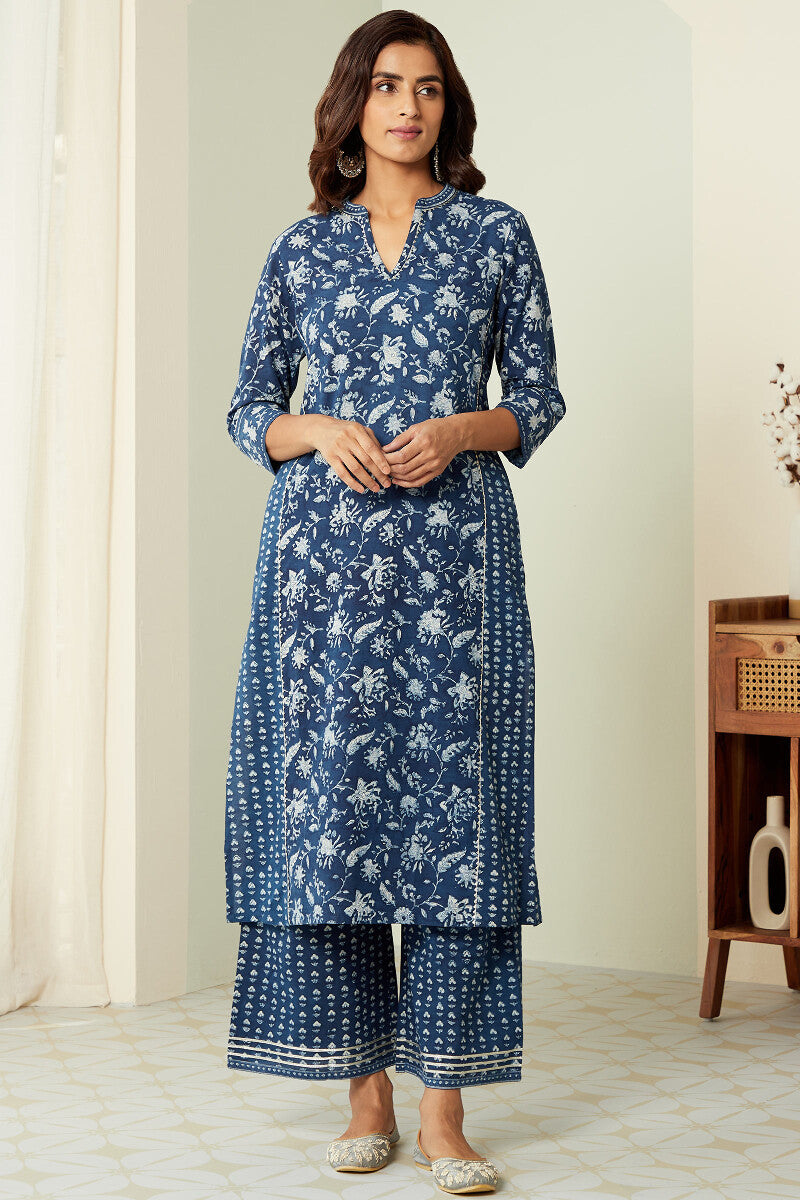 Sehra Shirin Indigo Kurta