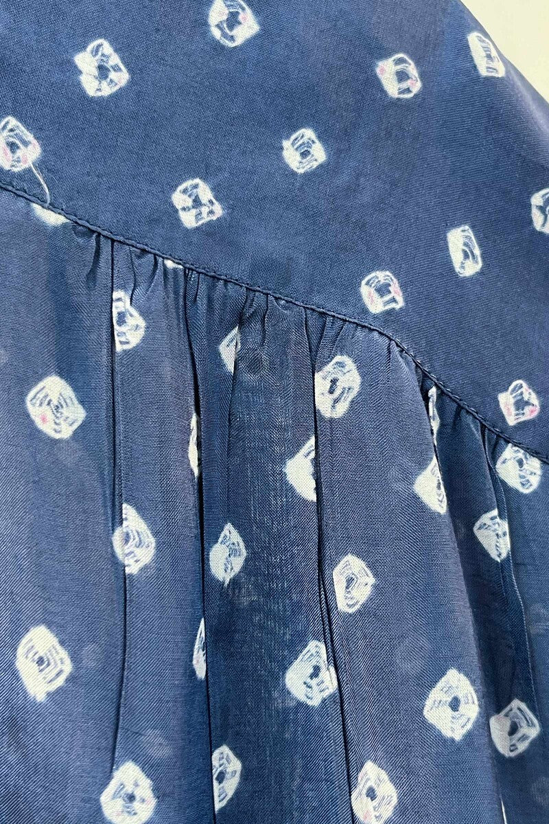 FG Specials: 1 of 1-  Hand Block-Printed Modal Top - Size L