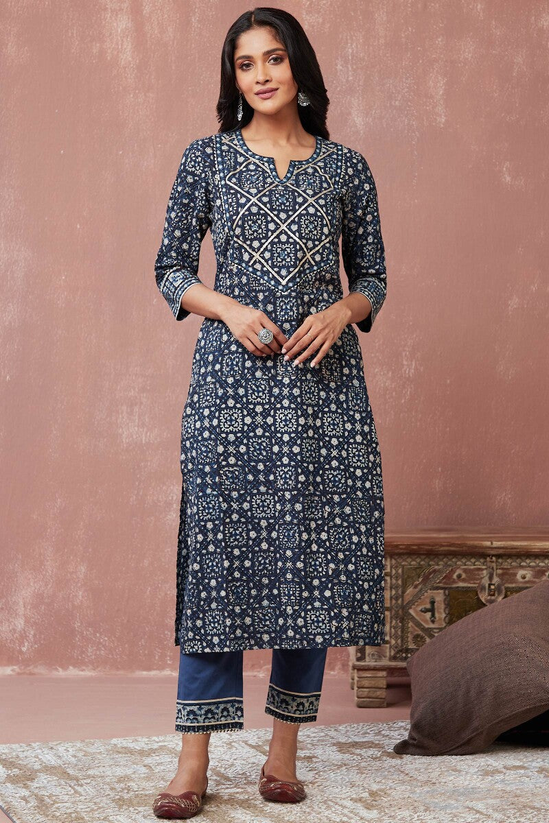 Sehra Layla Bagru Kurta