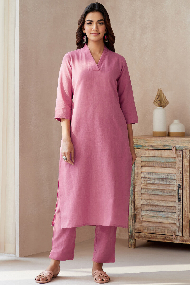 Roza Seher Pink Narrow Pants