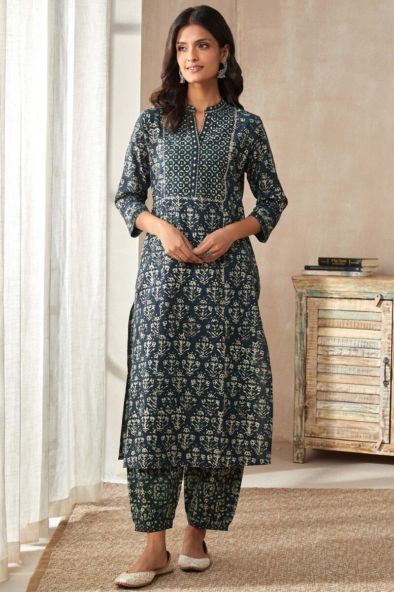 Sehra Zoya Bagru Kurta