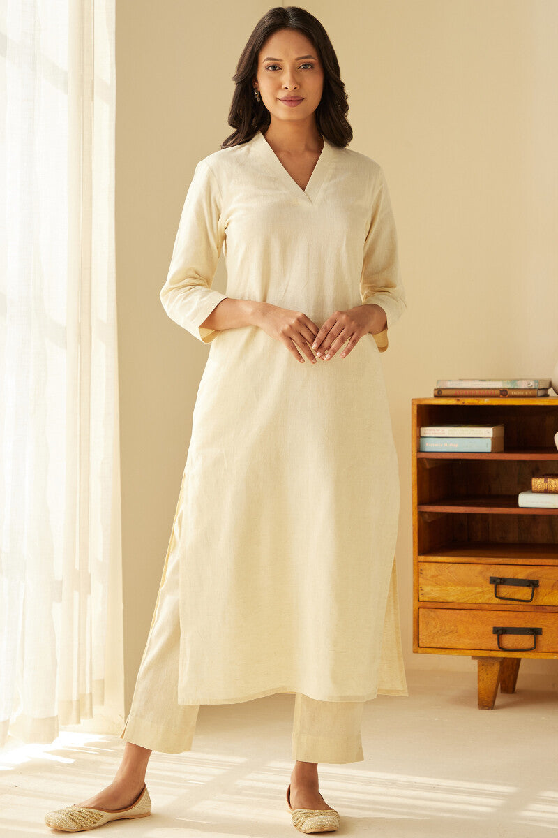 Rosheen Seher Cream Narrow Pants