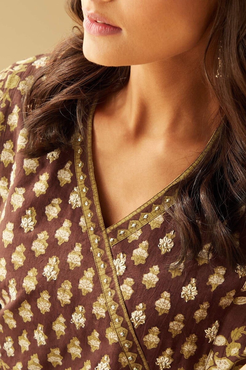 Sehra Zainab Bagru Kurta