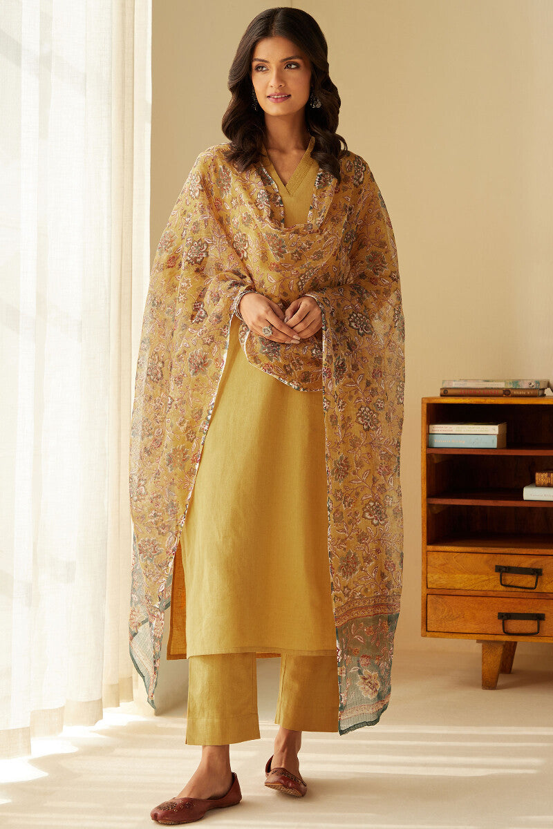 Sehra Seher Mustard Narrow Pants