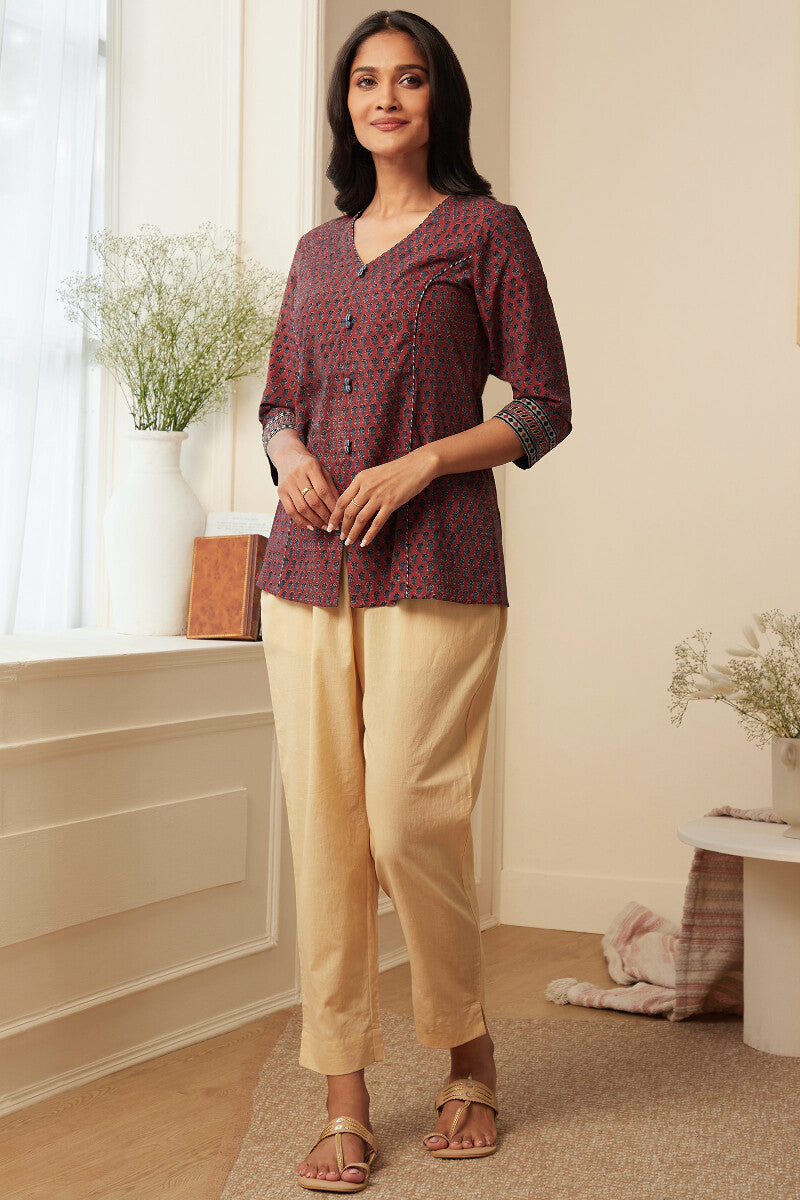 Sehra Ruhi Ajrak Top