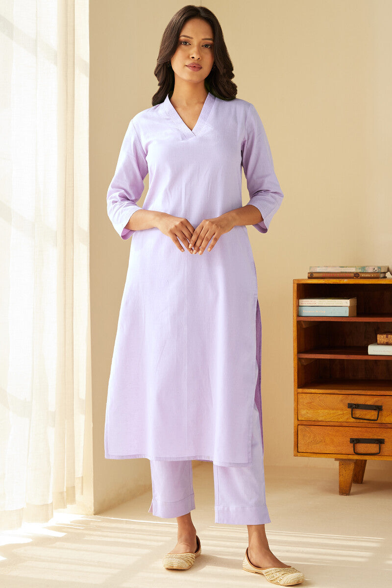 Roza Jia Purple Narrow Pants