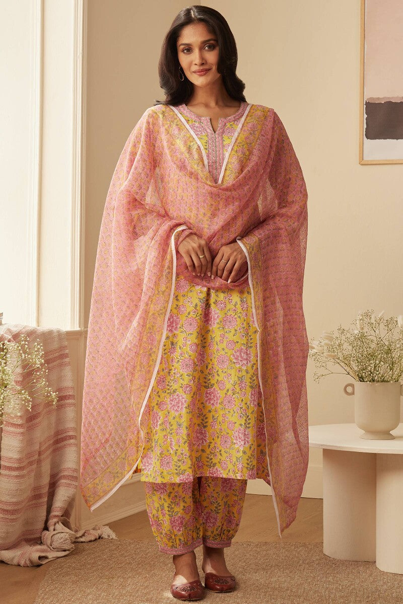 Rosheen Aliza Sanganeri Kota Dupatta