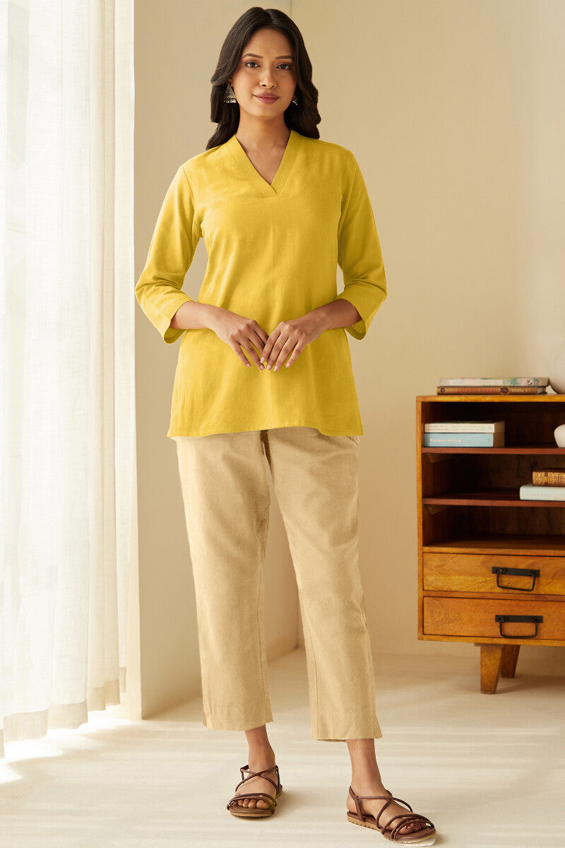 Roza Seher Yellow Top