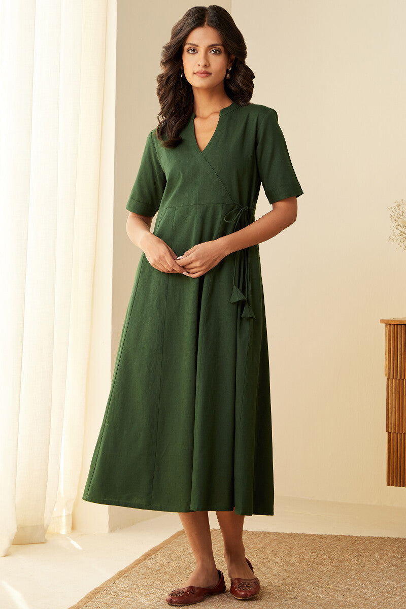 Roza Inara Green Dress