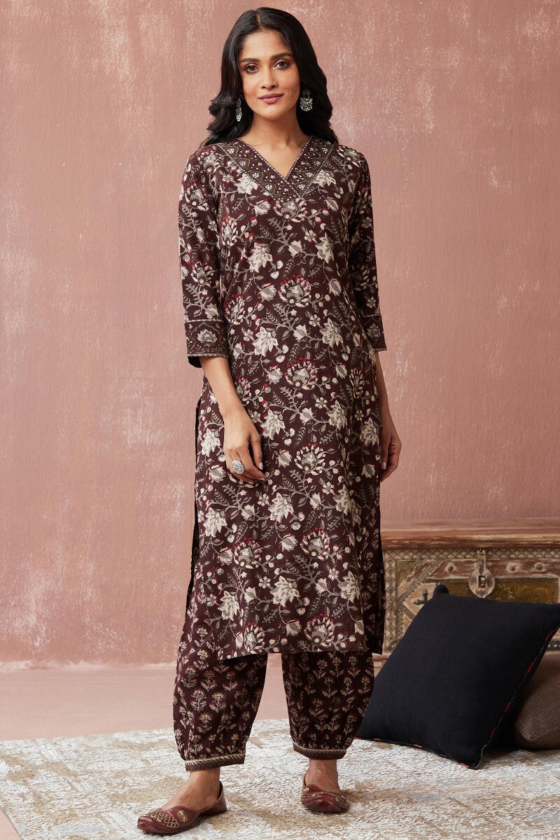 Sehra Afra Bagru Kurta