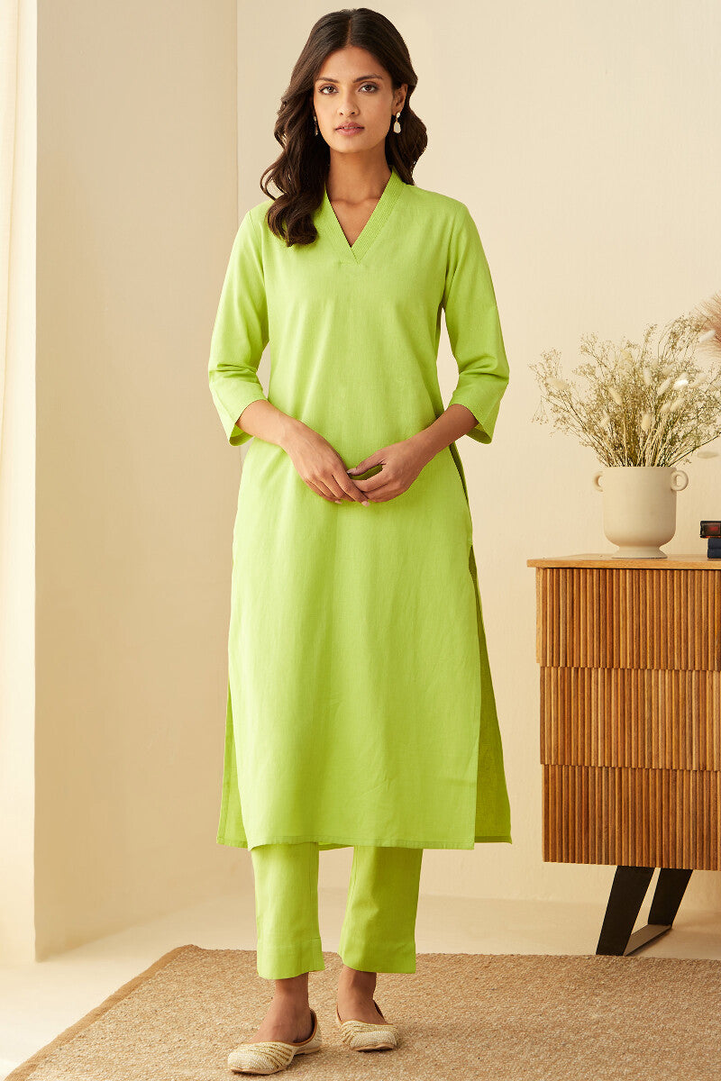 Roza Seher Lime Green Kurta