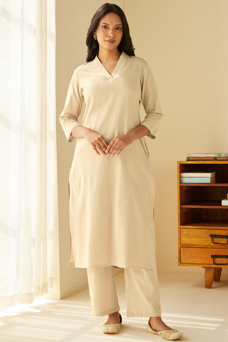 Roza Seher Off White Pants