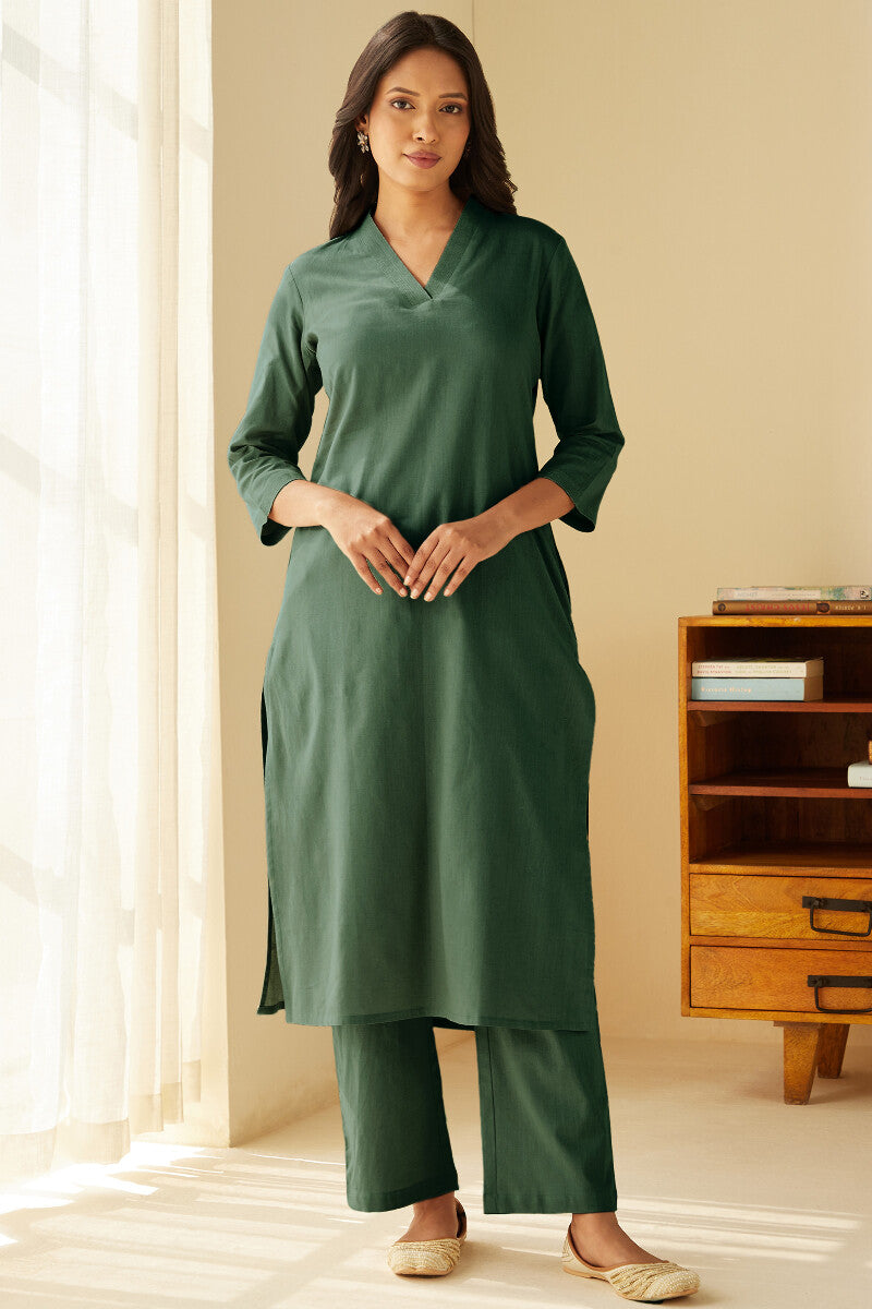 Roza Seher Forest Green Pants