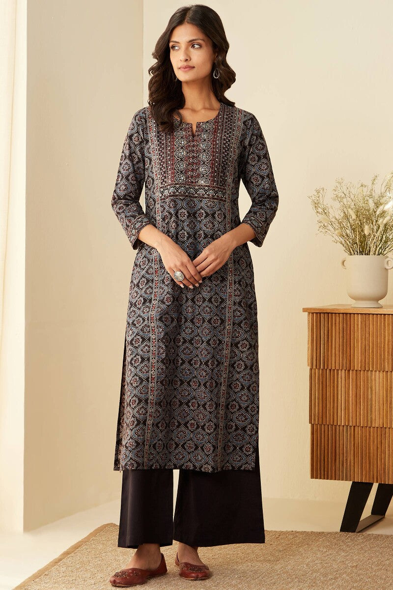 Sehra Mahima Ajrak Kurta