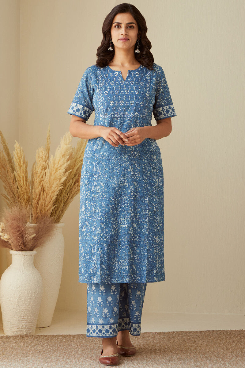 Sehra Noor Indigo Kurta