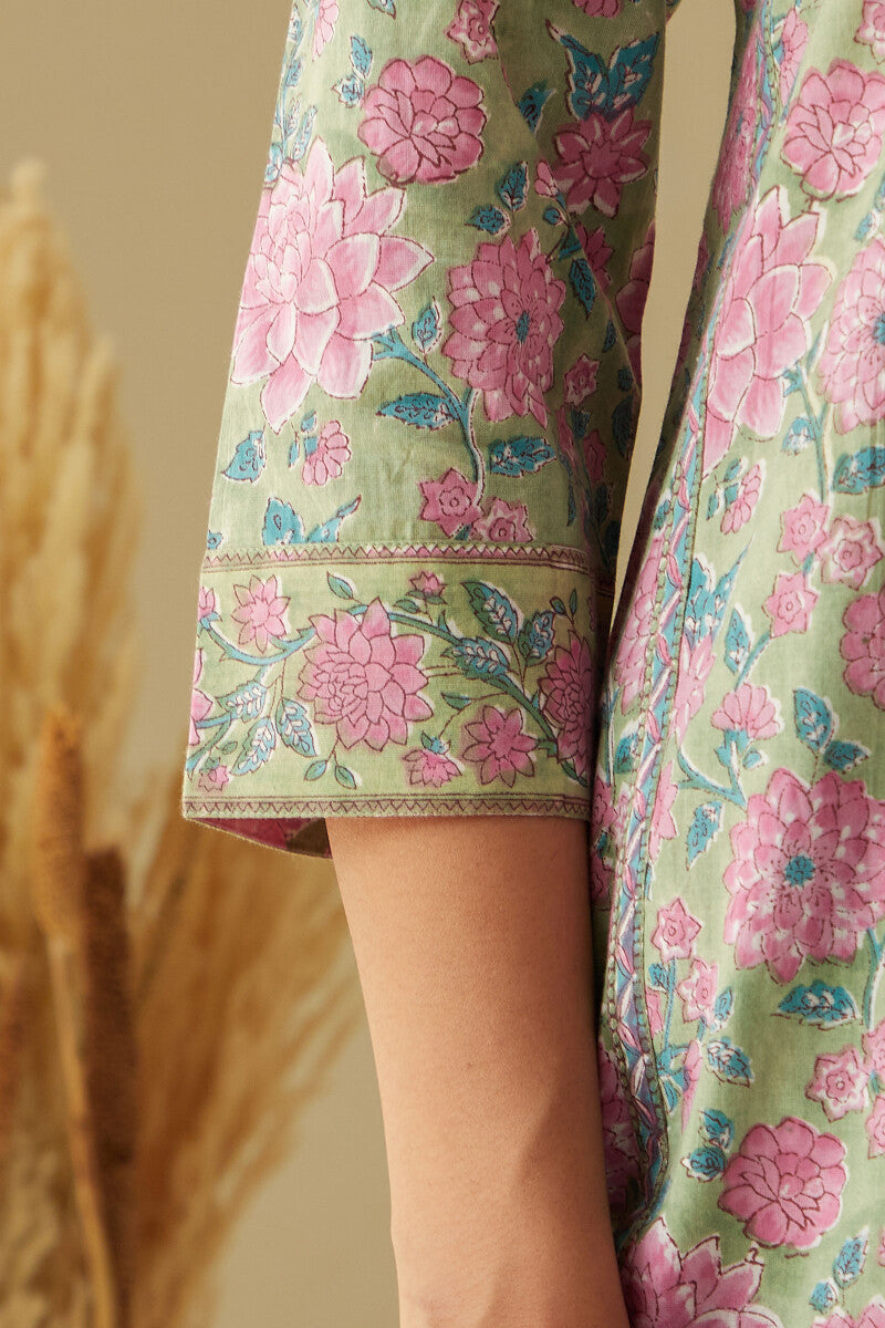 Rosheen Dahlia Sanganeri Kurta