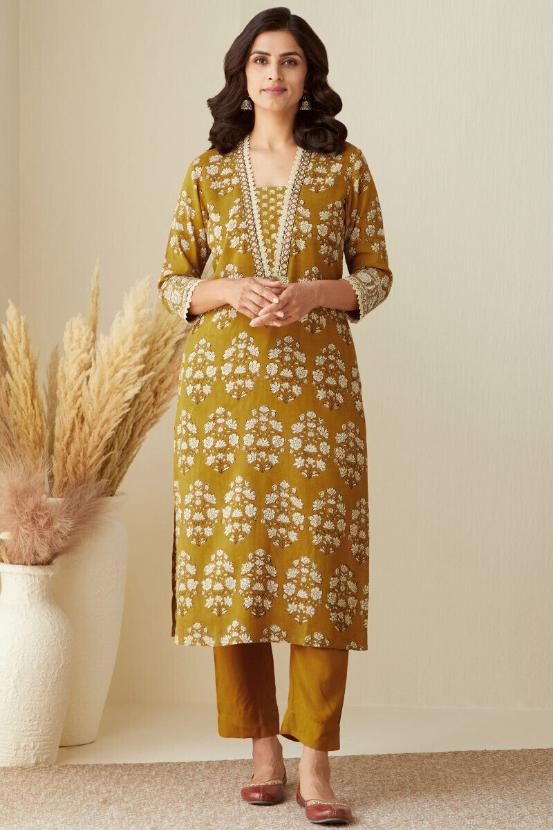 Sehra Shirin Bagru Modal Kurta