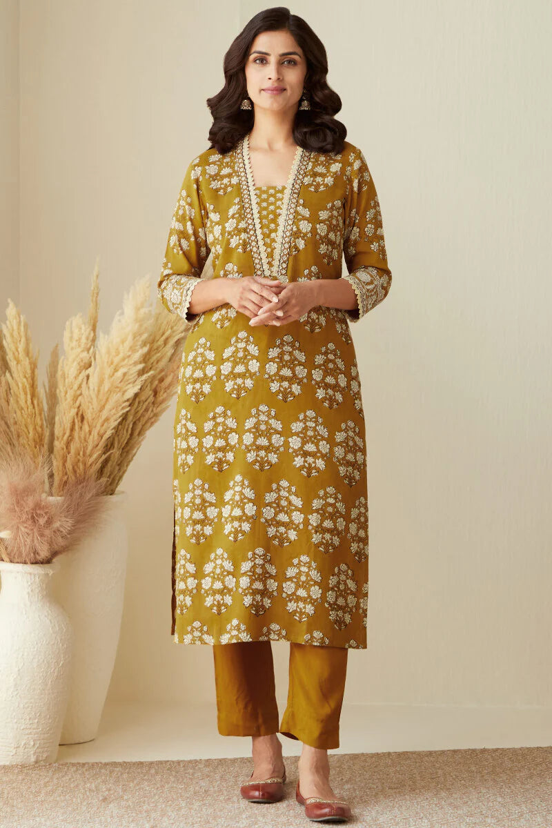 Sehra Shirin Bagru Modal Kurta